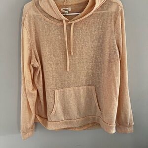 Weatherproof Peach Lightweight Hoodie Sweatshirt